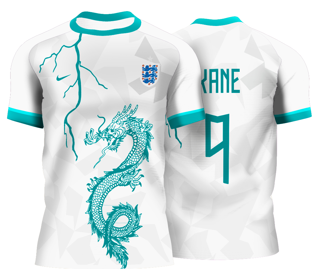 Arte Vetor Camisa Inglaterra Concept Dragon (Hyze Design)