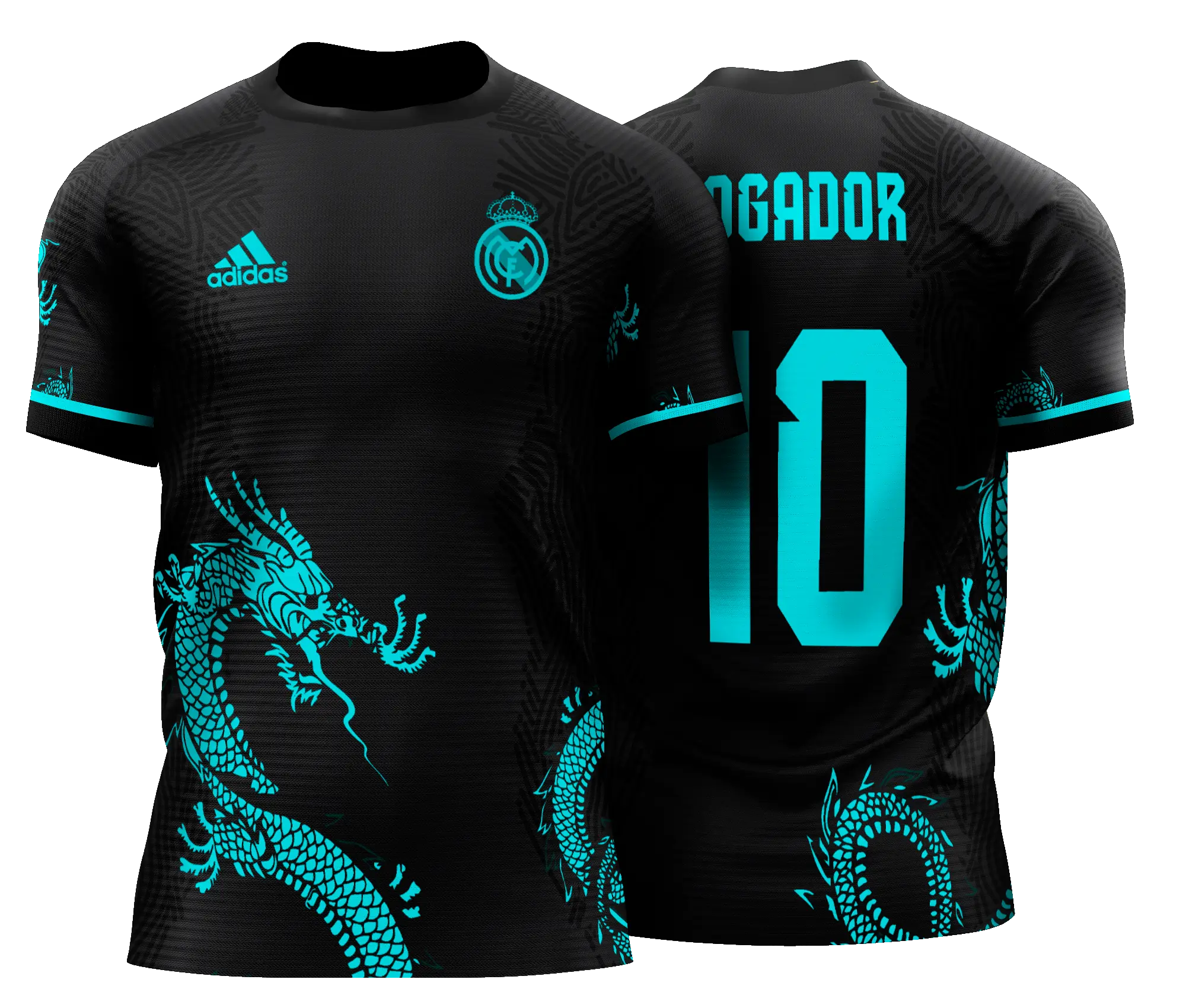 Arte Vetor Camisa Real Madrid Concept Dragon (Hyze Design)