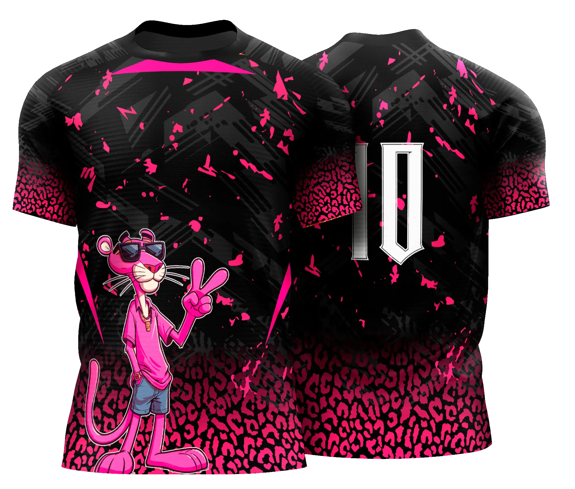 Arte Vetor Interclasse Pantera cor de Rosa