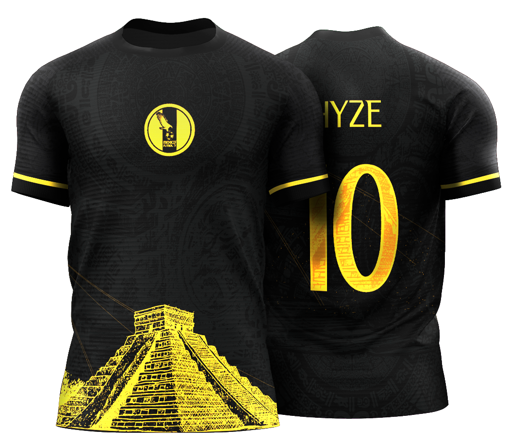 Arte Vetor Camisa México Piramide Concept Hyze Design