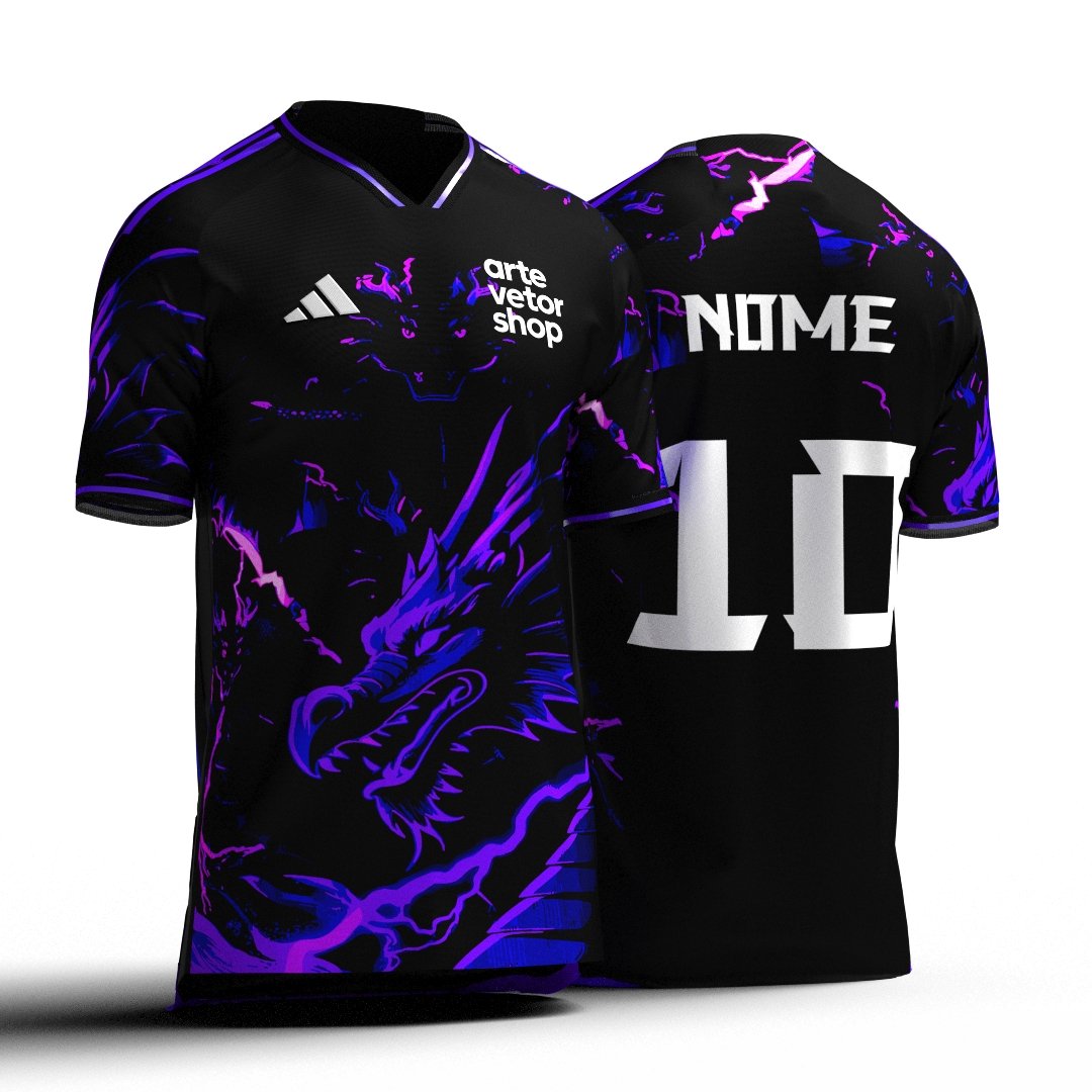 Arte Camisa Interclasse Dragão Roxo