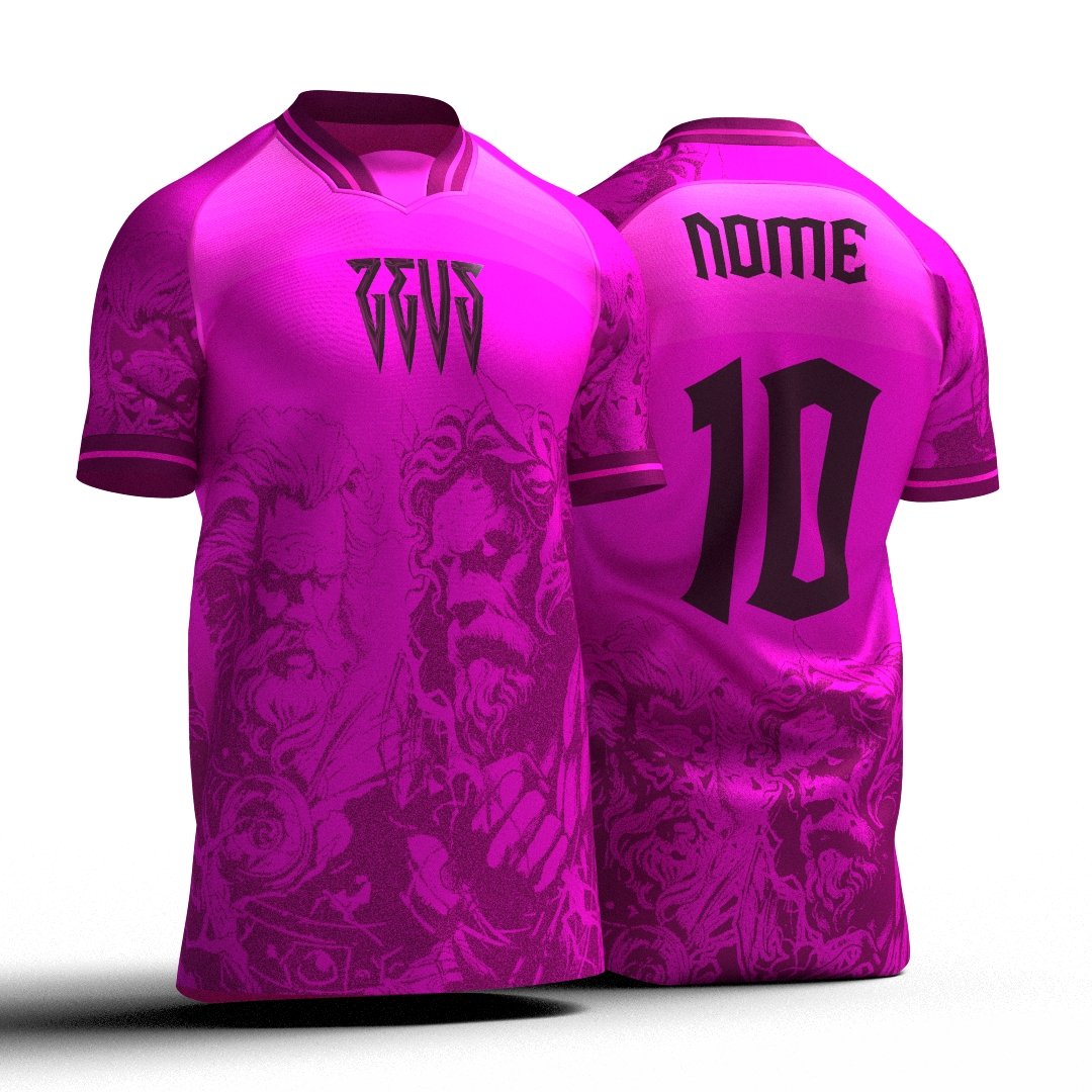 Arte Camisa Interclasse Zeus Rosa