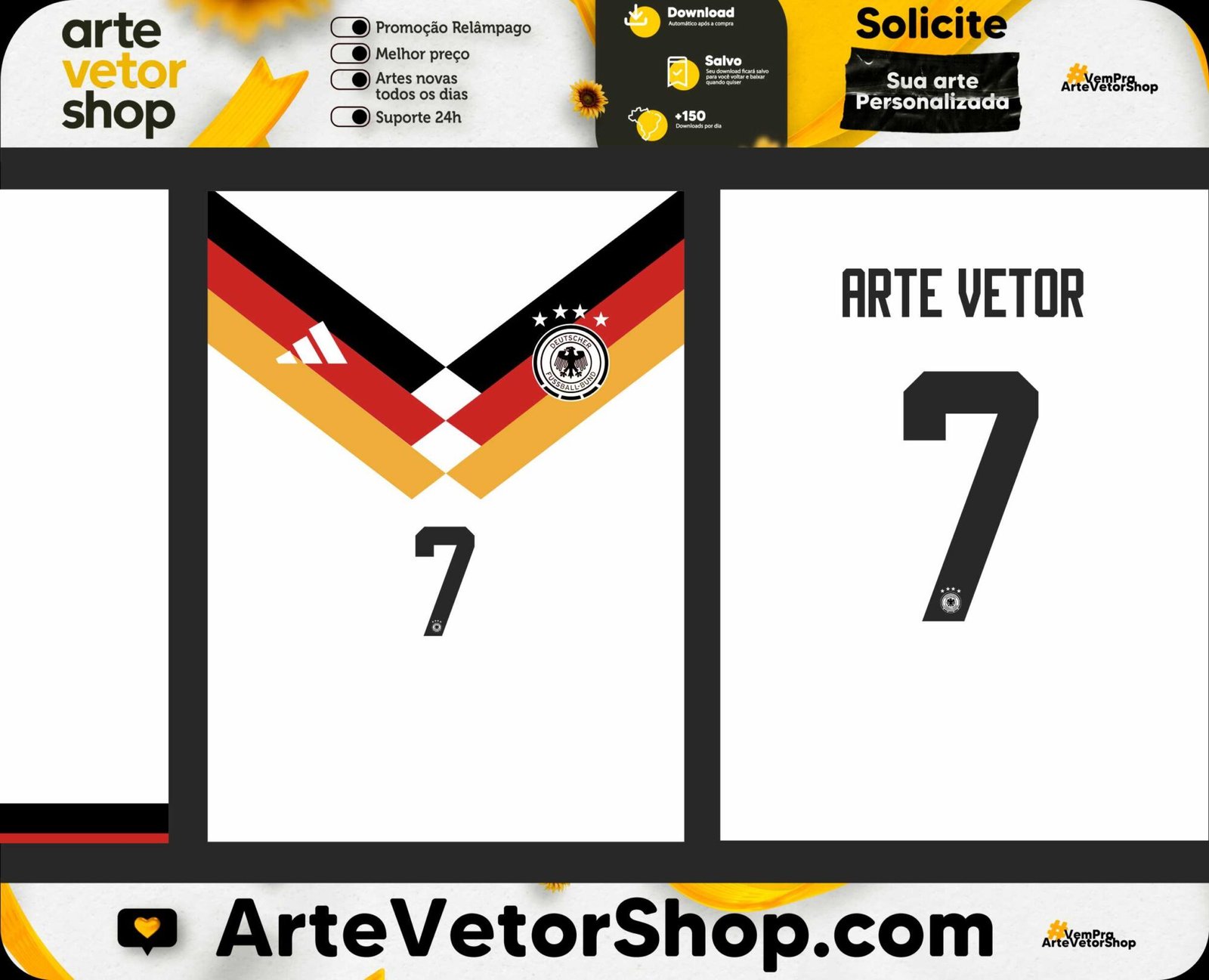 Arte Vetor Seleção Alemanha Titular 26