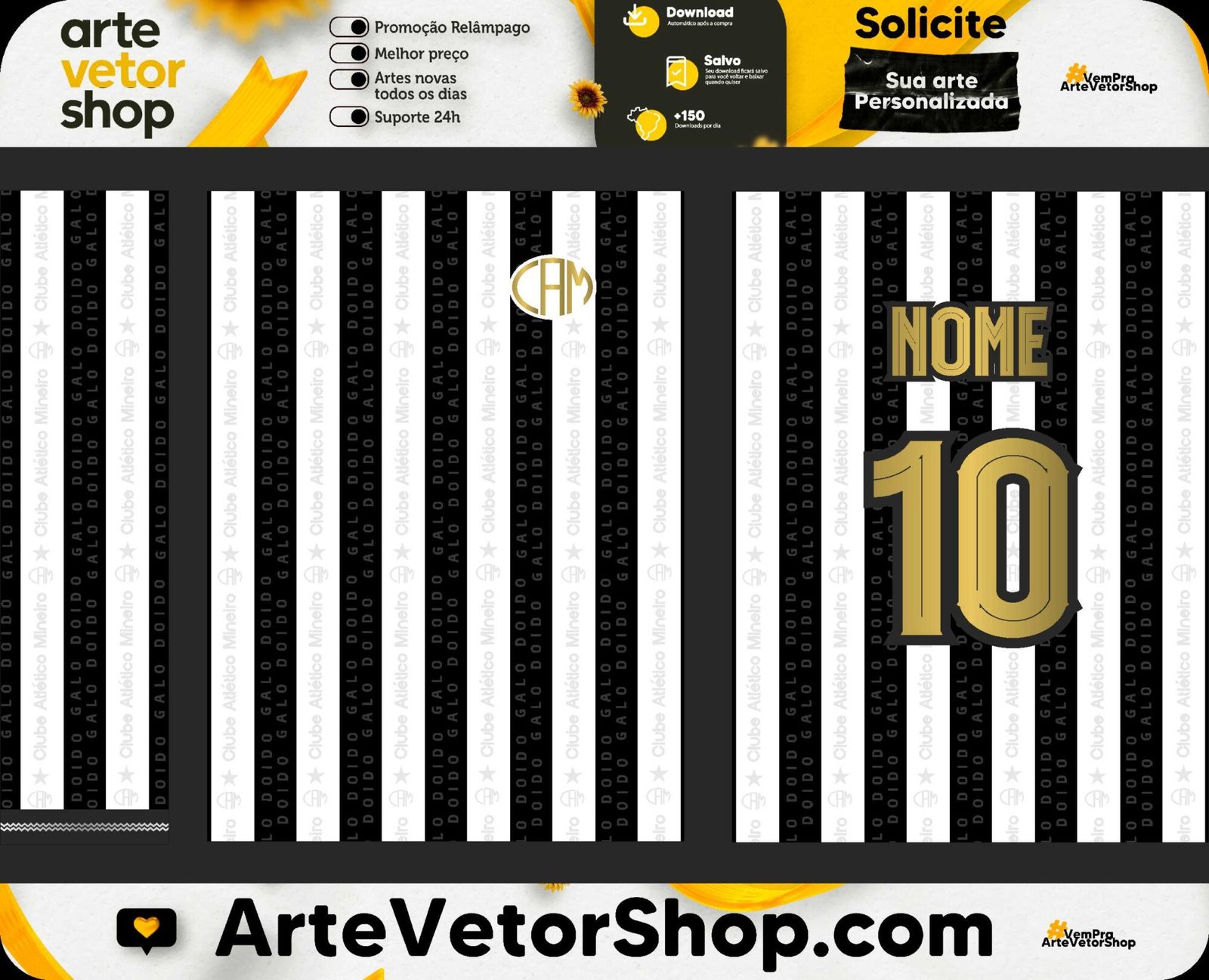 Arte Camisa Clube Atlético Mineiro Hyze Concept