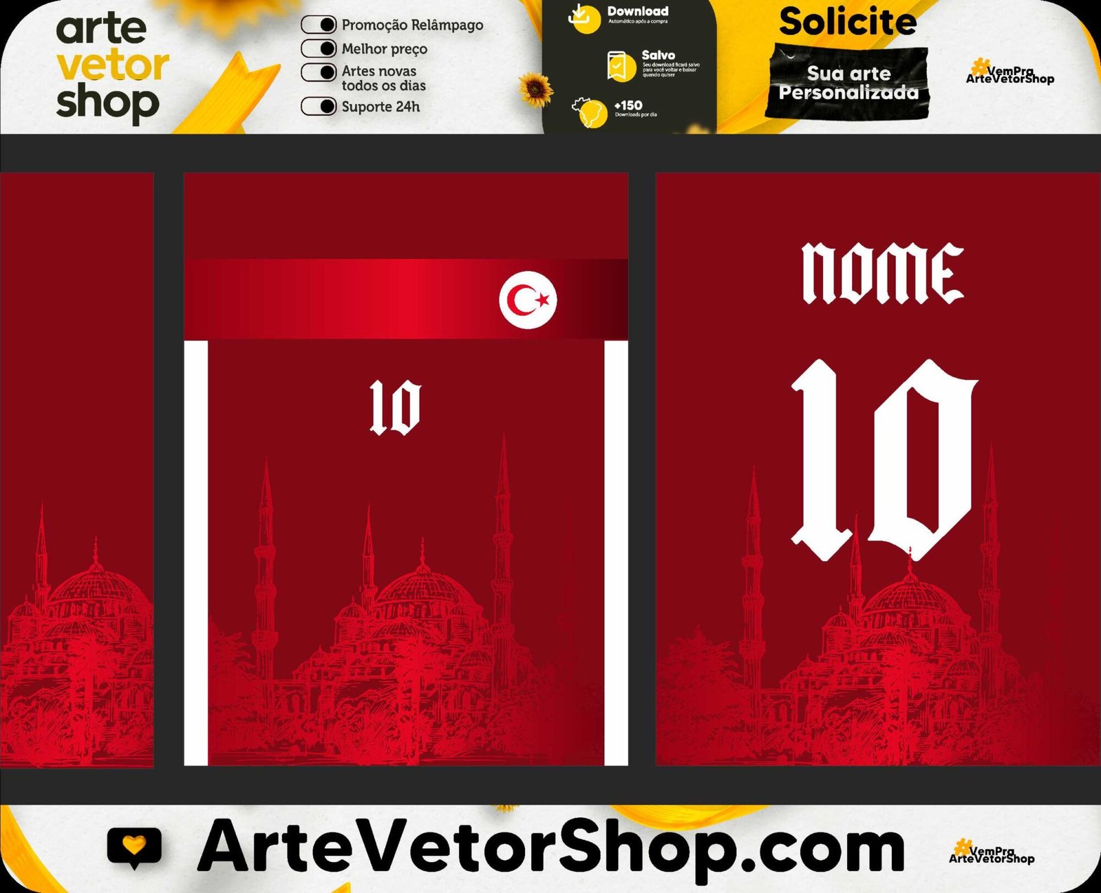 Arte Vetor Seleção Turquia Concept