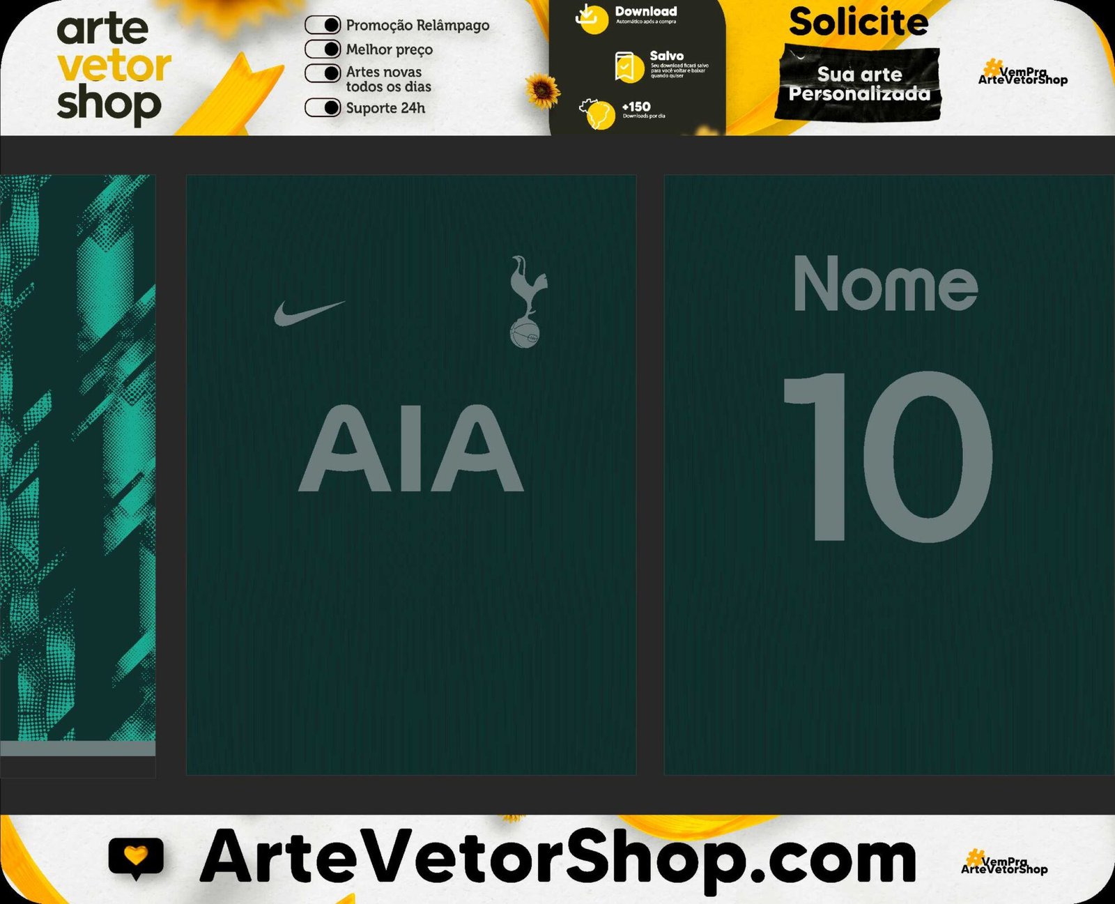 Arte Vetor Tottenham Hostspur FC Concept