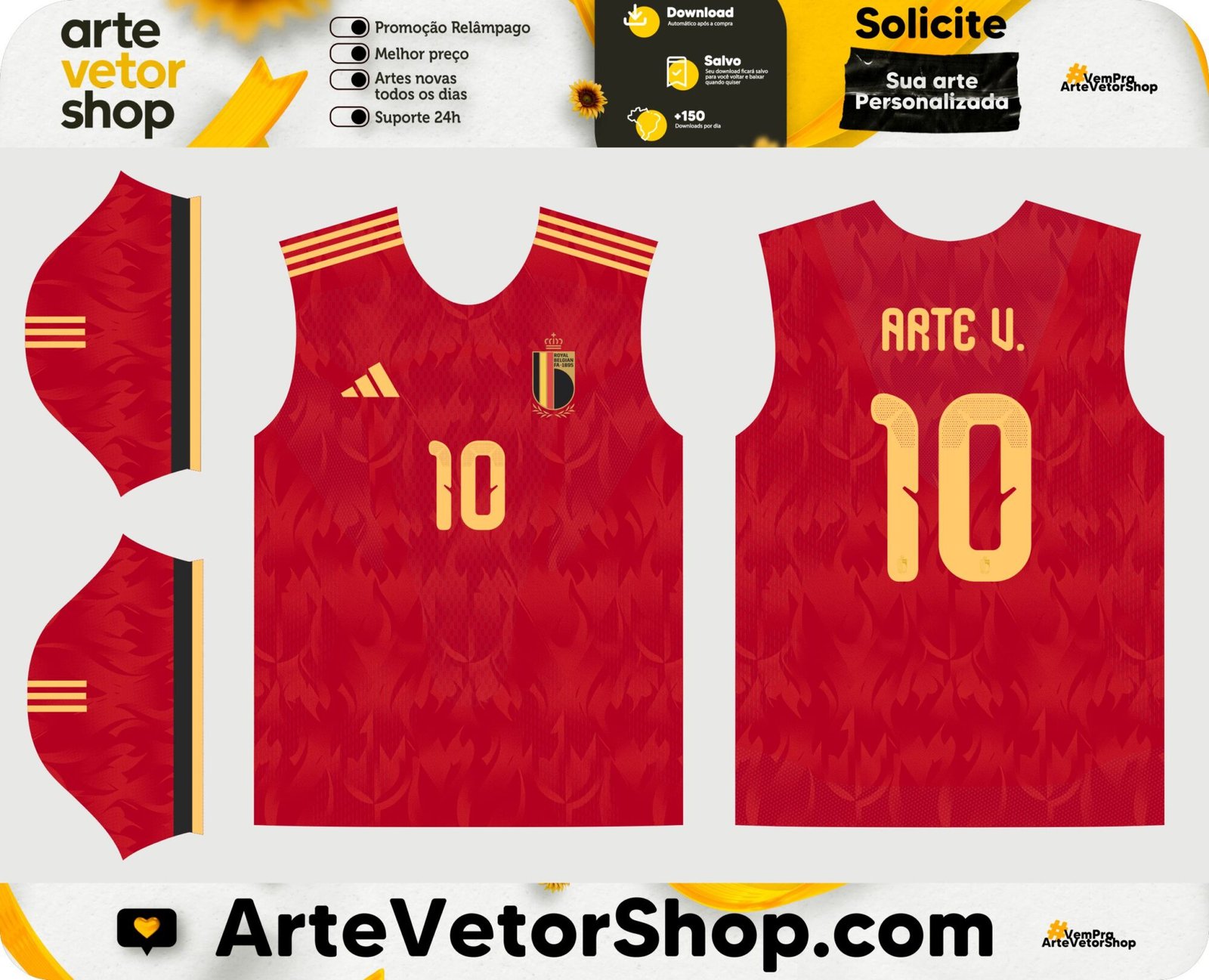 Arte Vetor Seleção Bélgica Titular 26