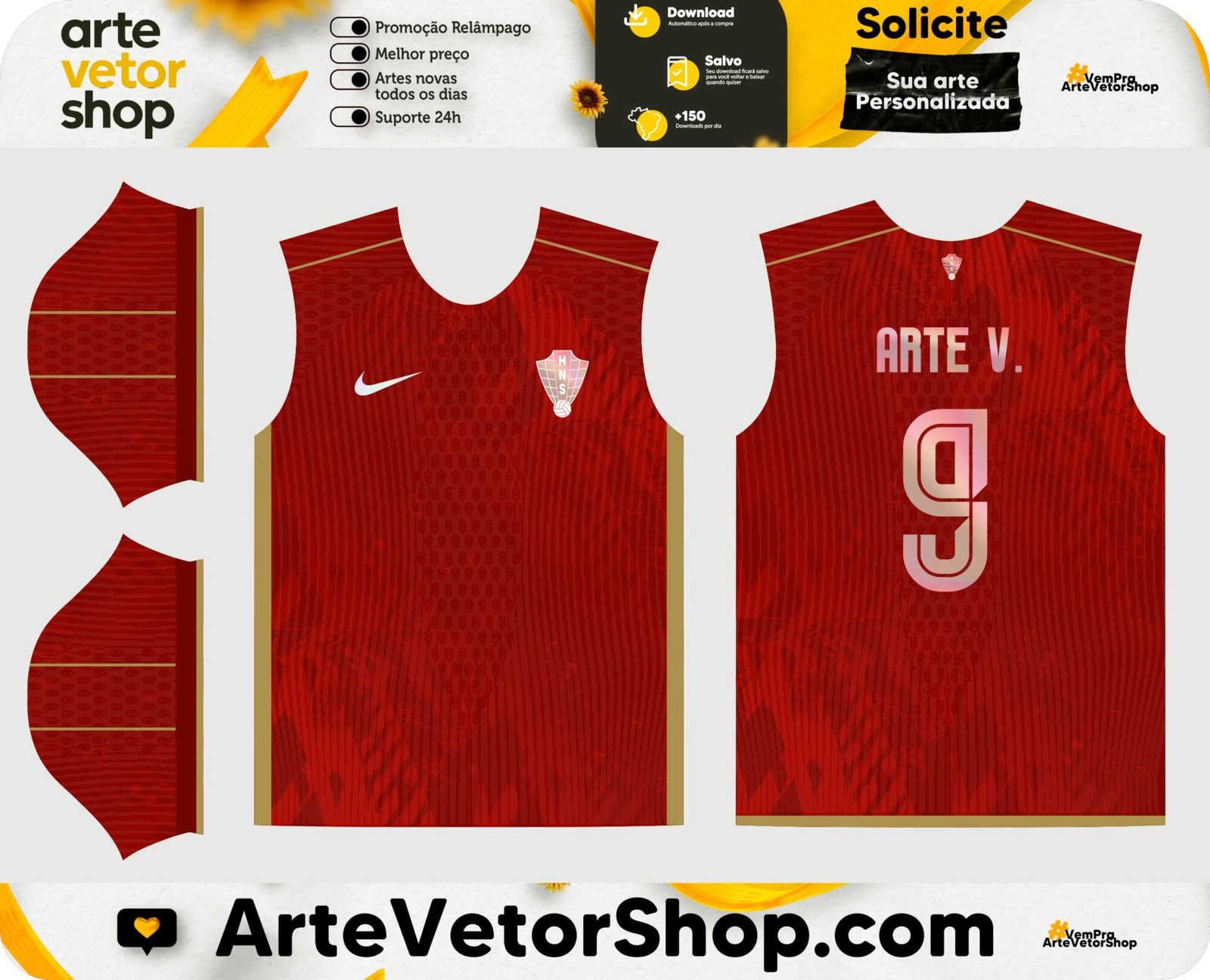 Arte Vetor Camisa Conceito Croácia 2026-27