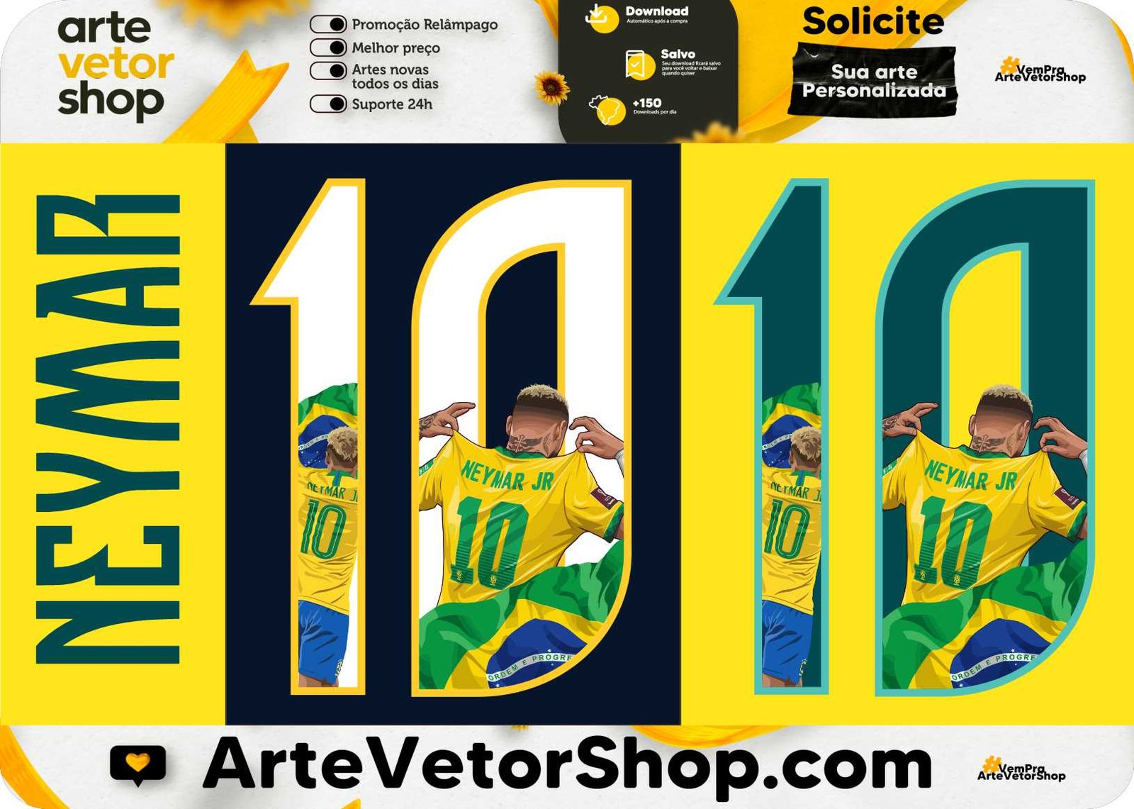 Fonte Personalizada Brasil Neymar 2026-2027