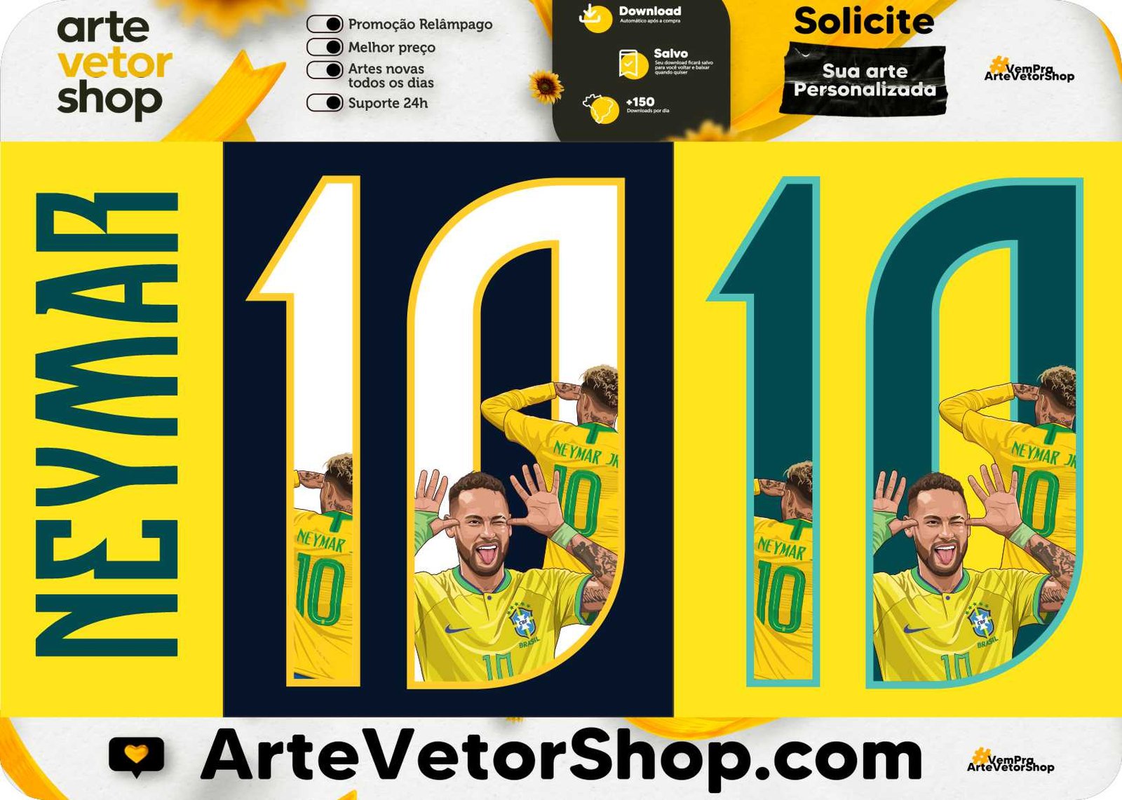 Fonte Personalizada Brasil Neymar 2026-2027