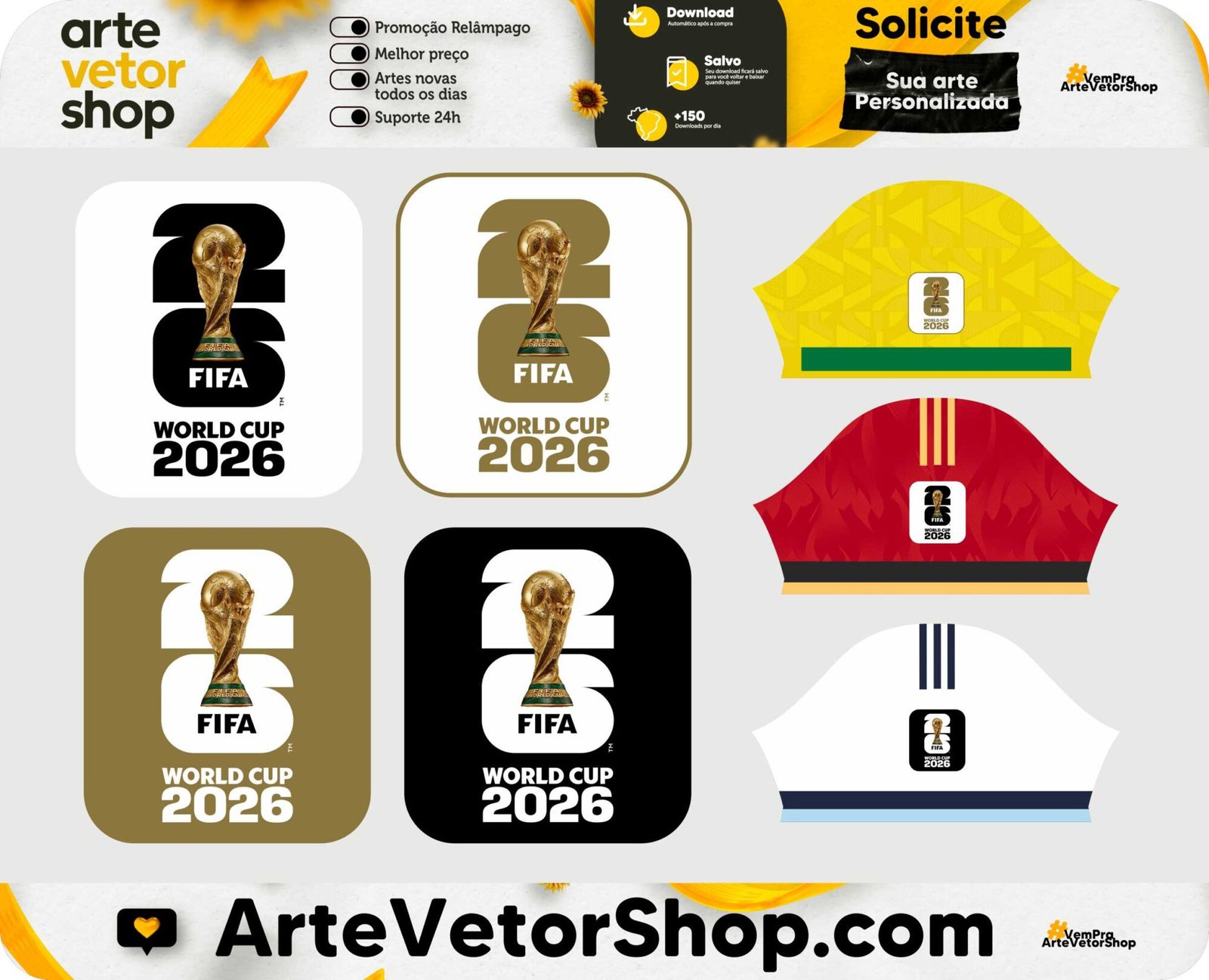 Patch Oficial Copa do Mundo FIFA 2026