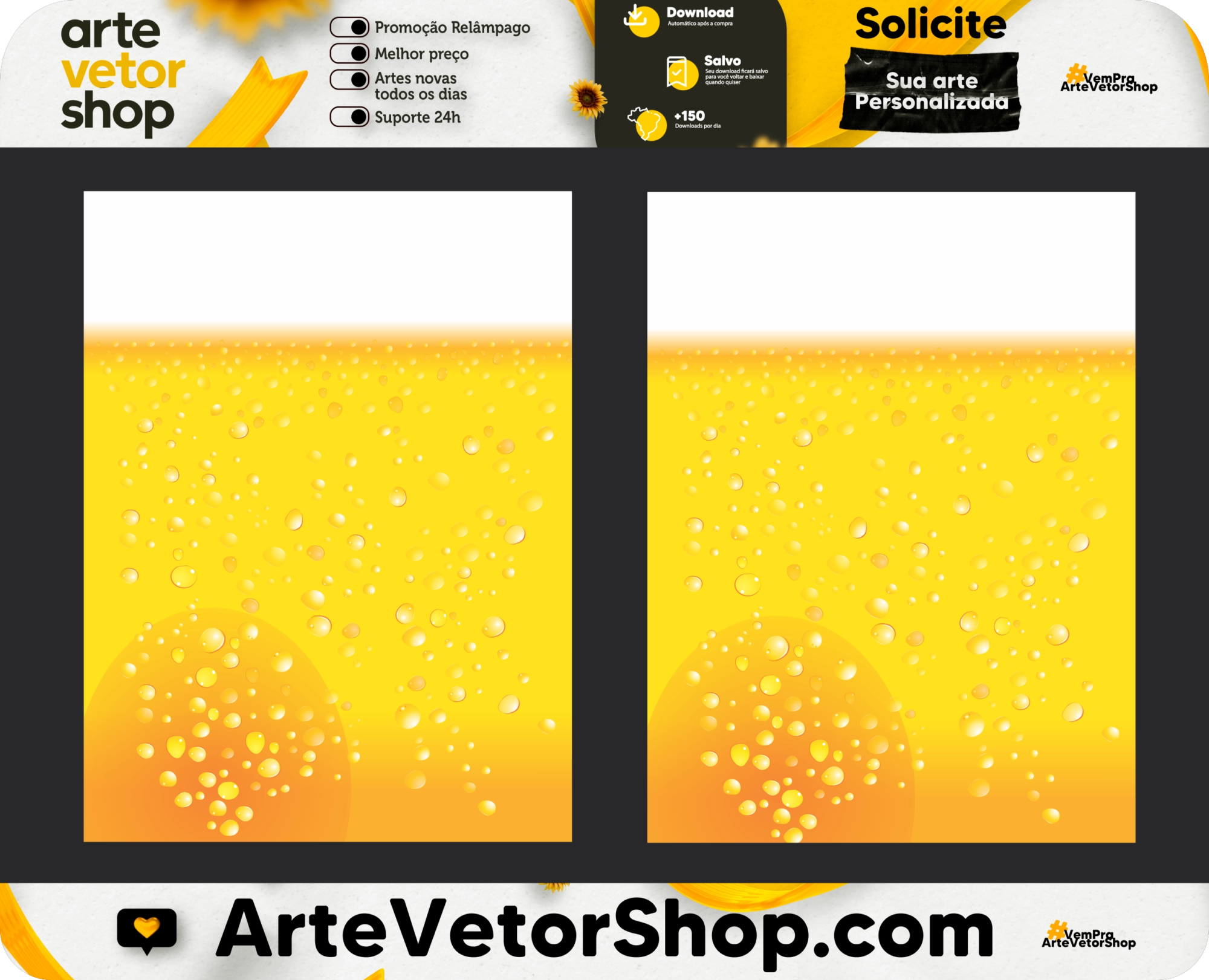 Arte Vetor Textura Camisa Cerveja