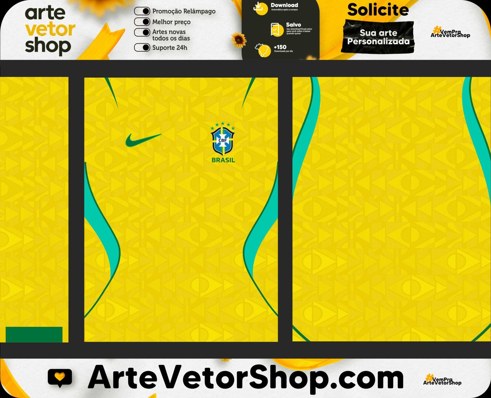 Arte Camisa Titular Brasil 26