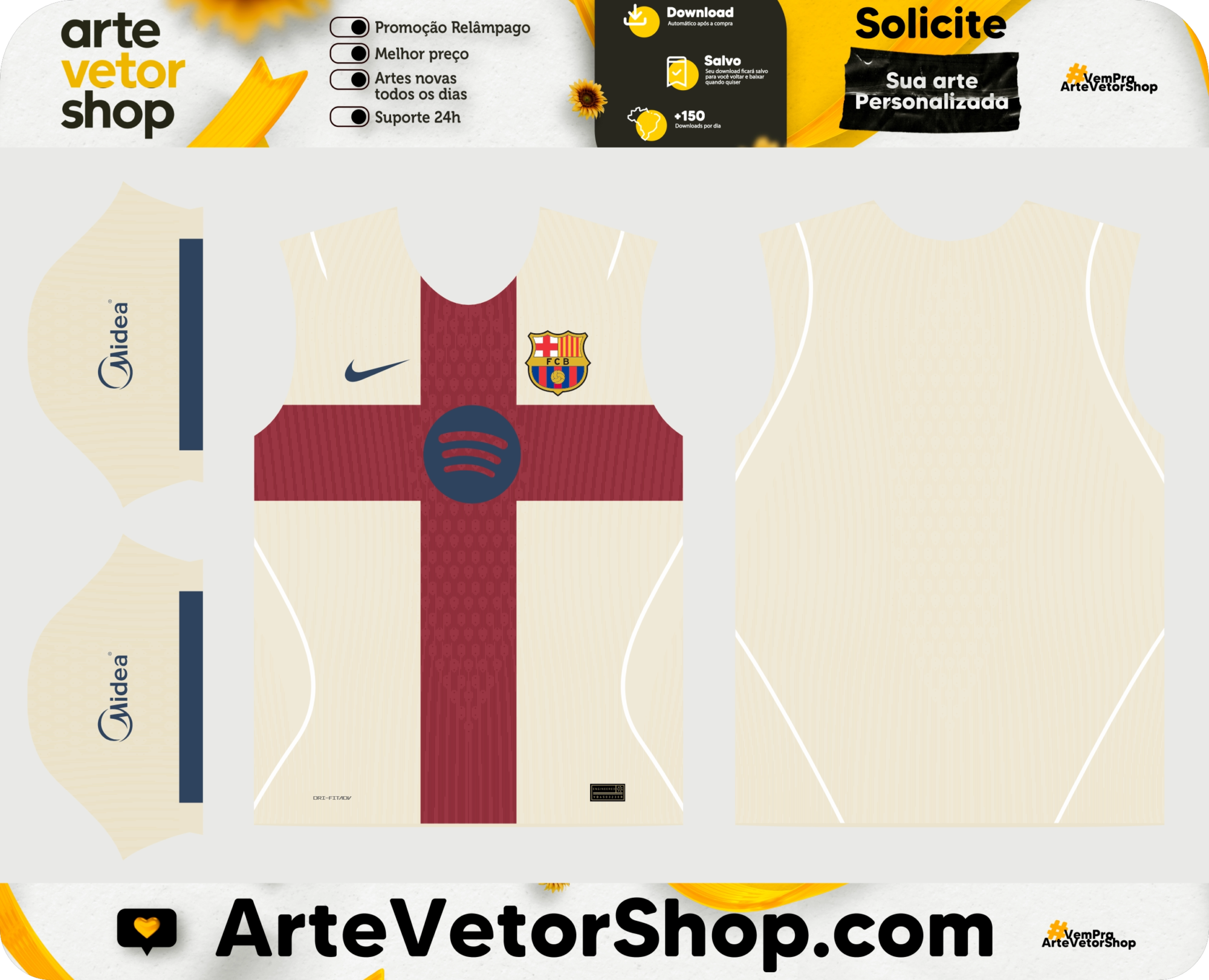 Arte Vetor Camisa 4 Barcelona 26-27