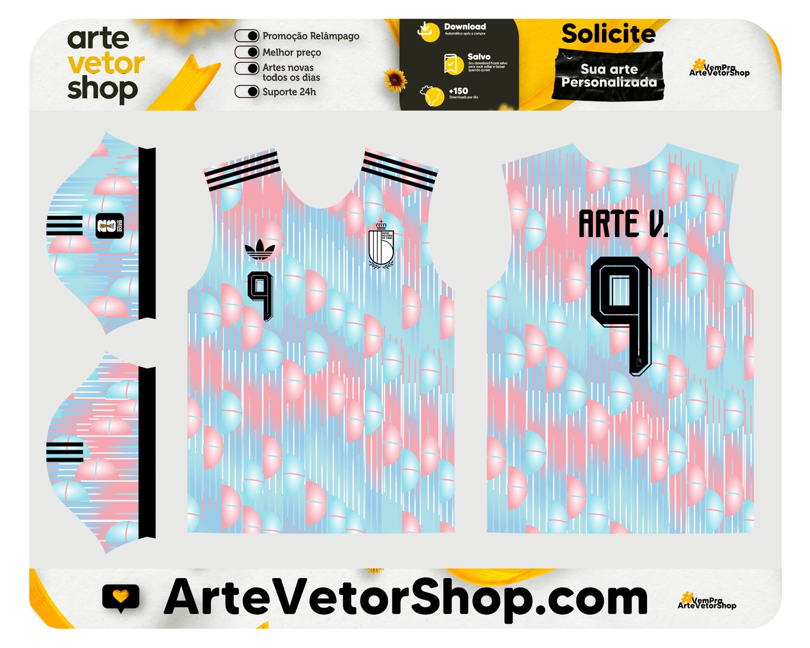 Arte Vetor Camisa Reserva Bélgica 26-27 Fonte Inclusa