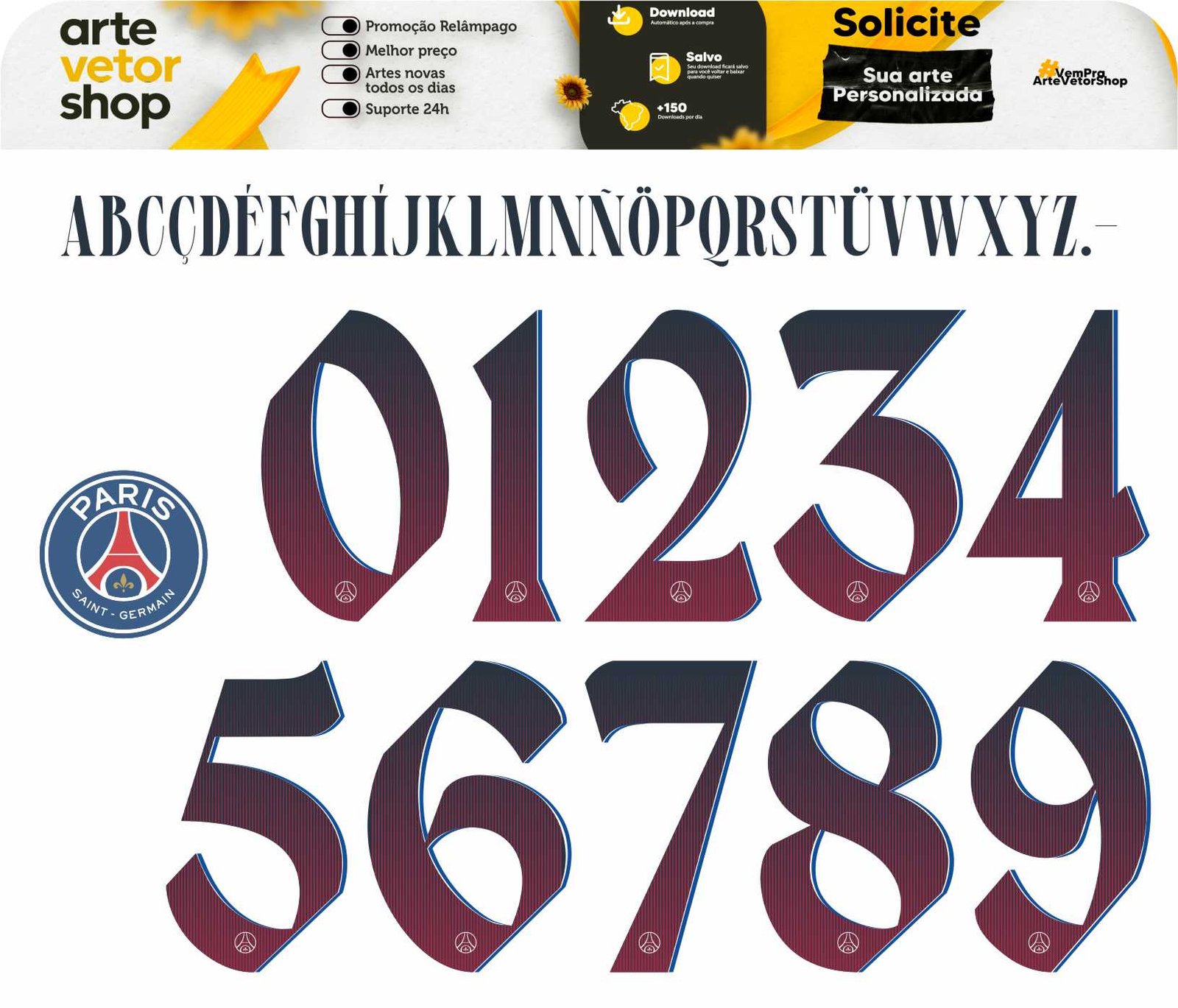 Fonte PSG Paris Saint Germain Reserva 2026-27 UCL