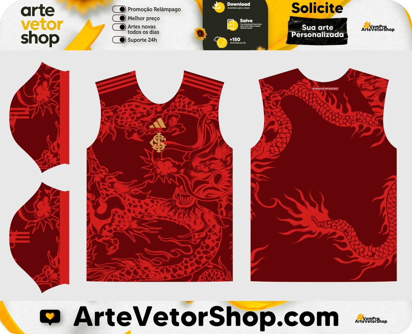 Arte Vetor Terceira Camisa Inter