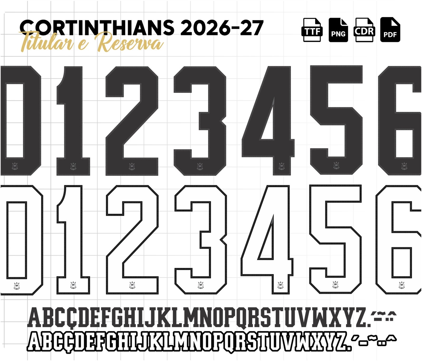 Fonte SC Corinthians Titular e Reserva 2026-27