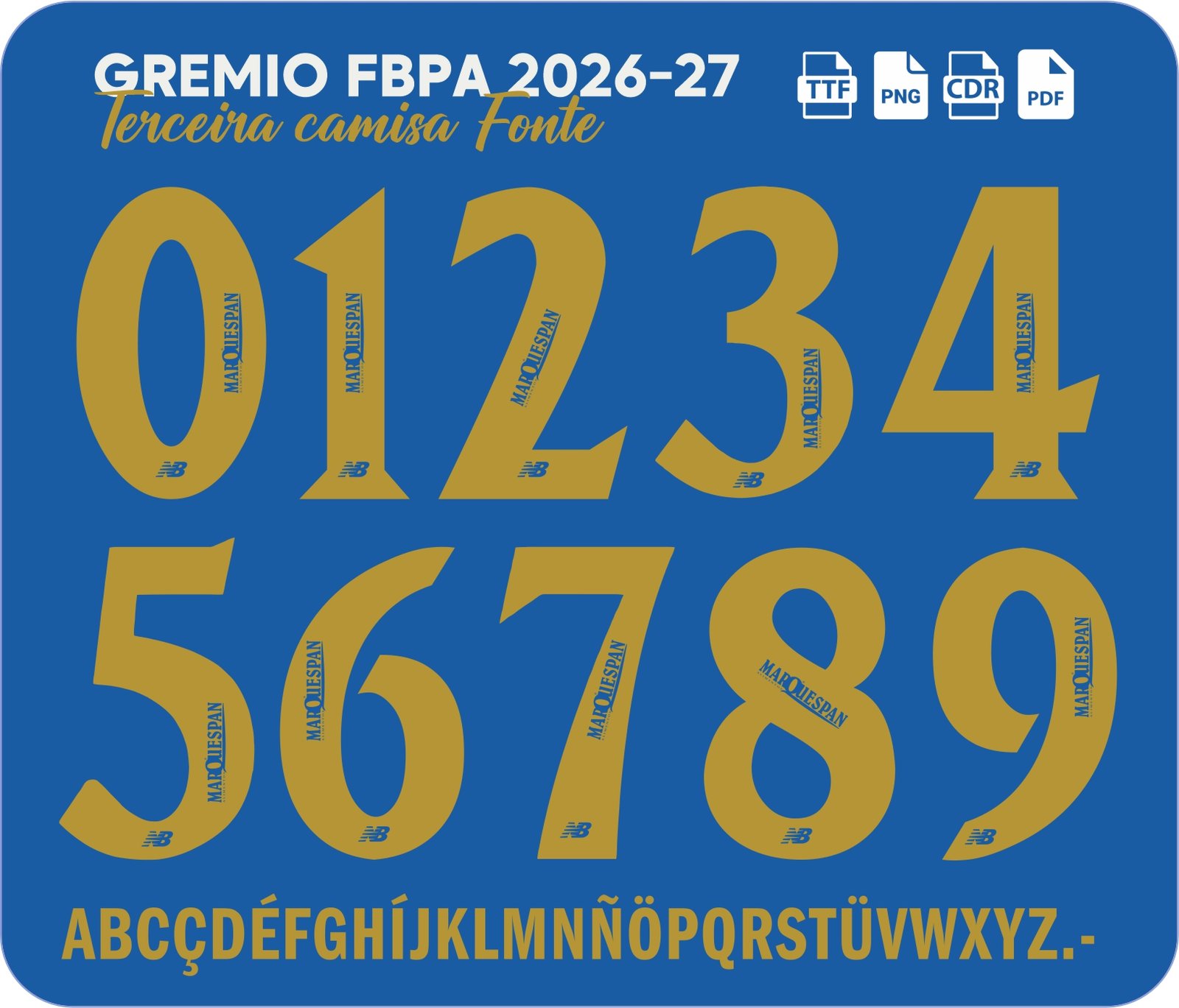 Fonte Grêmio 2026-27 Terceira Camisa