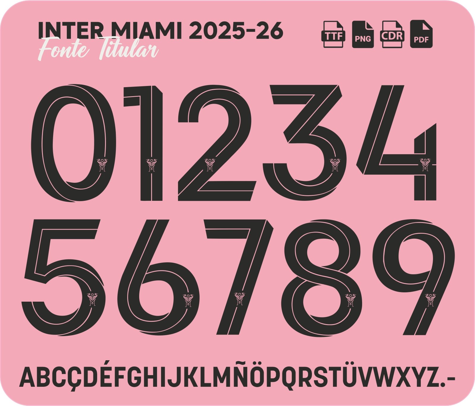Fonte Inter Miami Titular 2025-26 Vetor