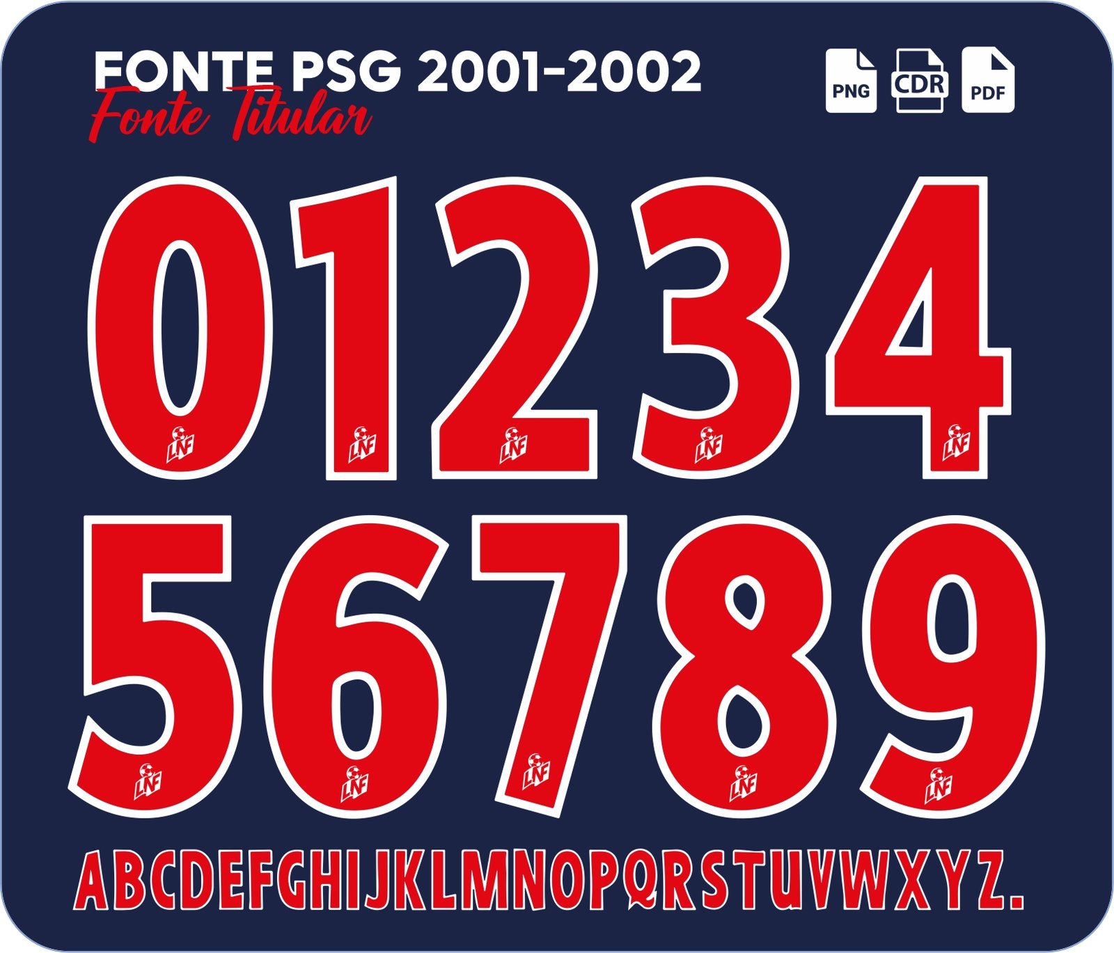 Fonte PSG 2001-2002 Titular Vetor