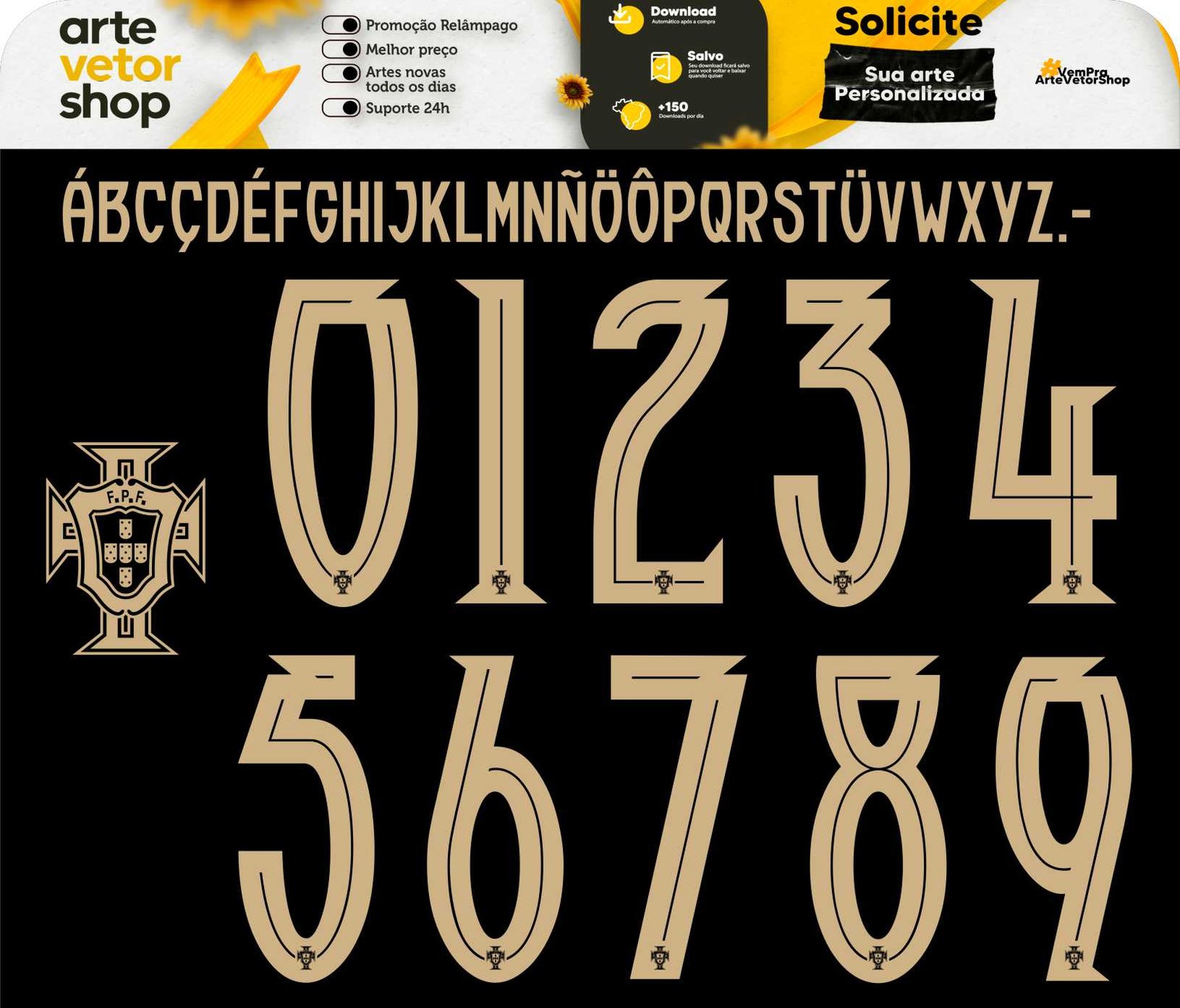 Fonte Portugal 2026-27 Especial Preto e dourado