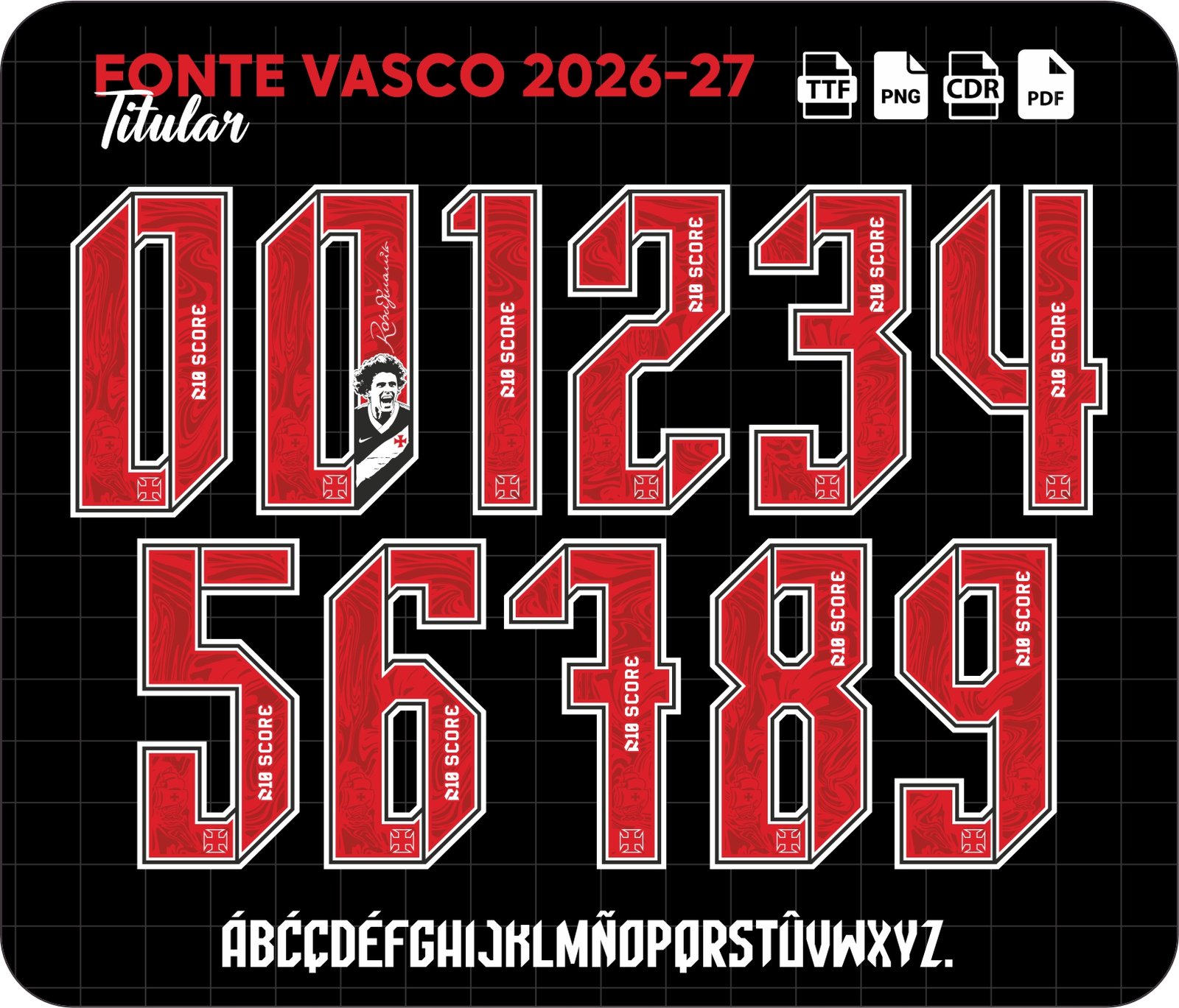 Fonte Vasco Titular 2026-27 Vetor