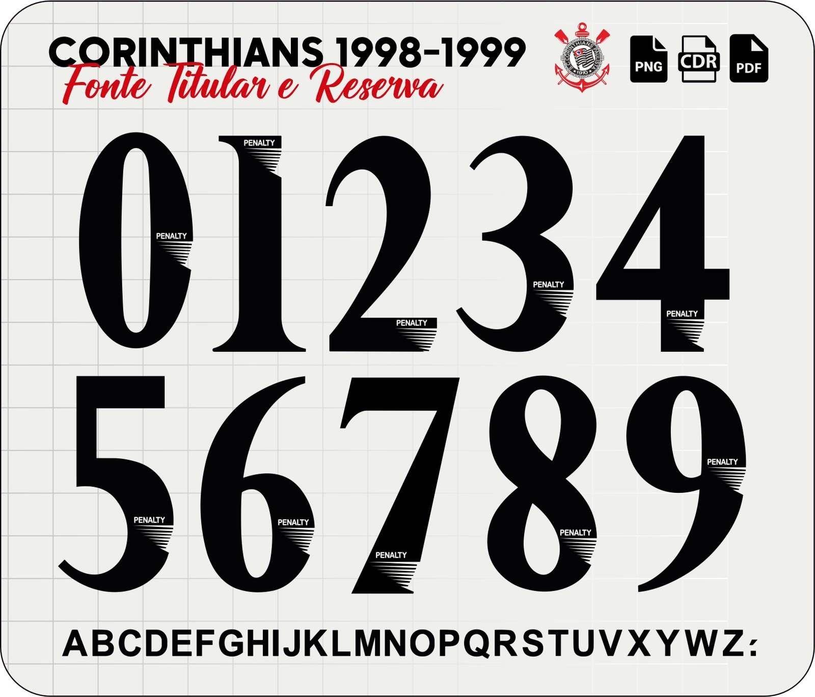 Fonte Corinthians 1998-1999 Titular e Reserva