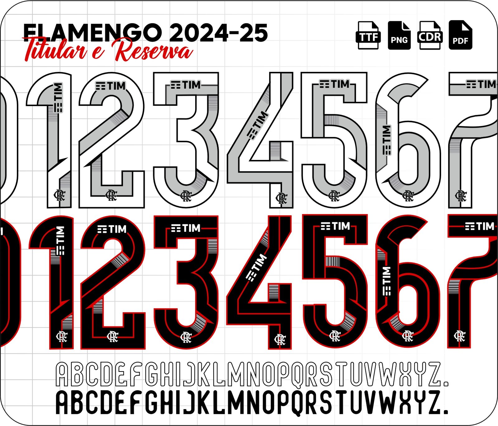 Fonte Flamengo Titular e Reserva 2024-2025