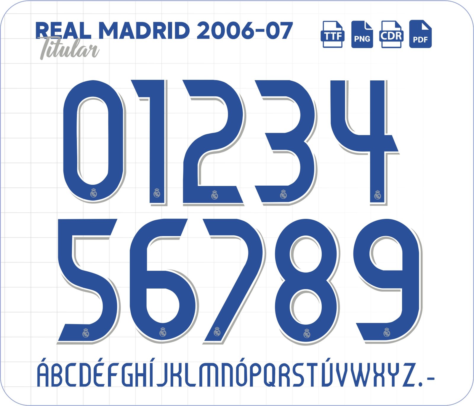 Fonte Real Madrid 2006-2007 Titular
