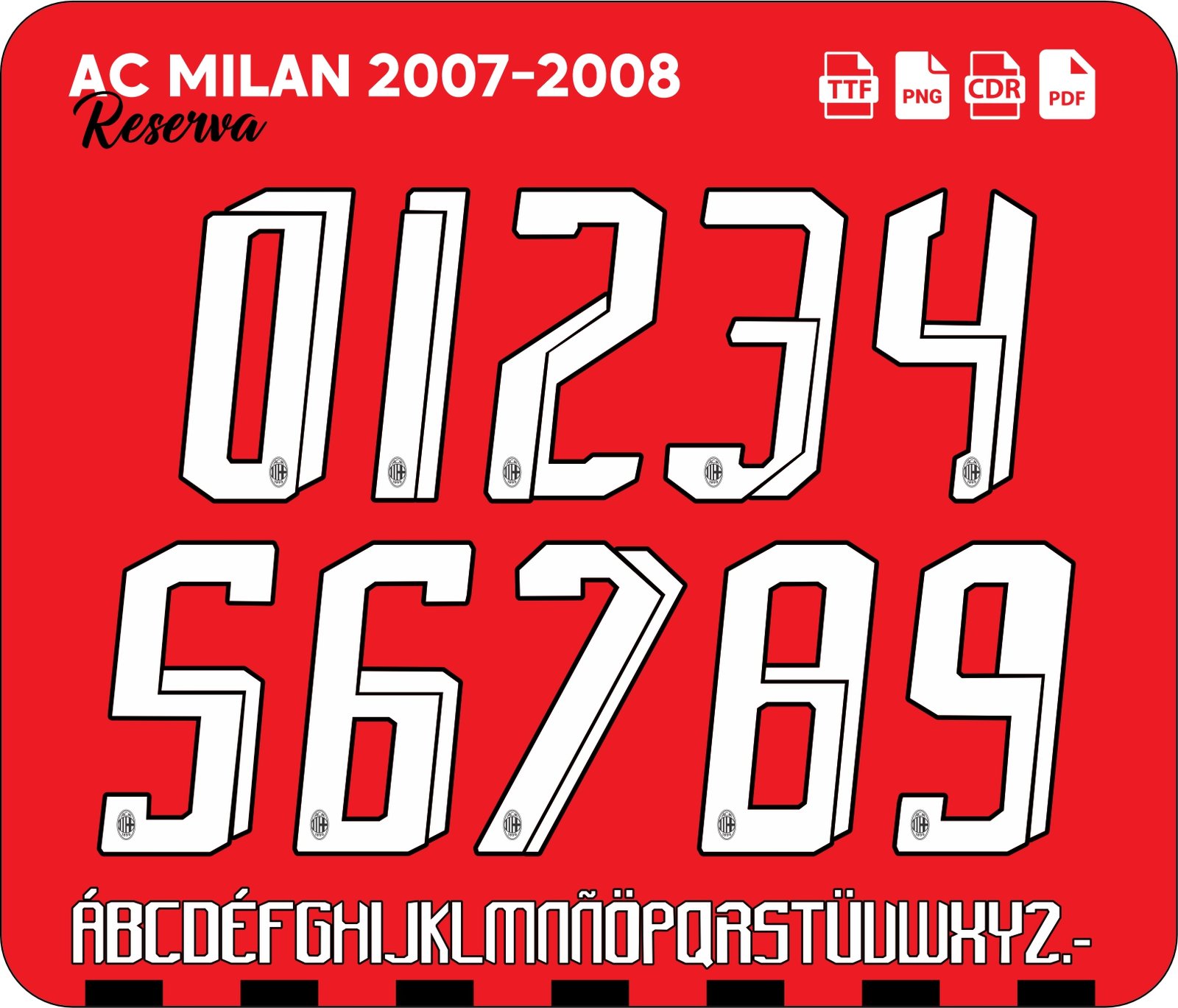 Fonte Vetor AC Milan Titular 2026-2027