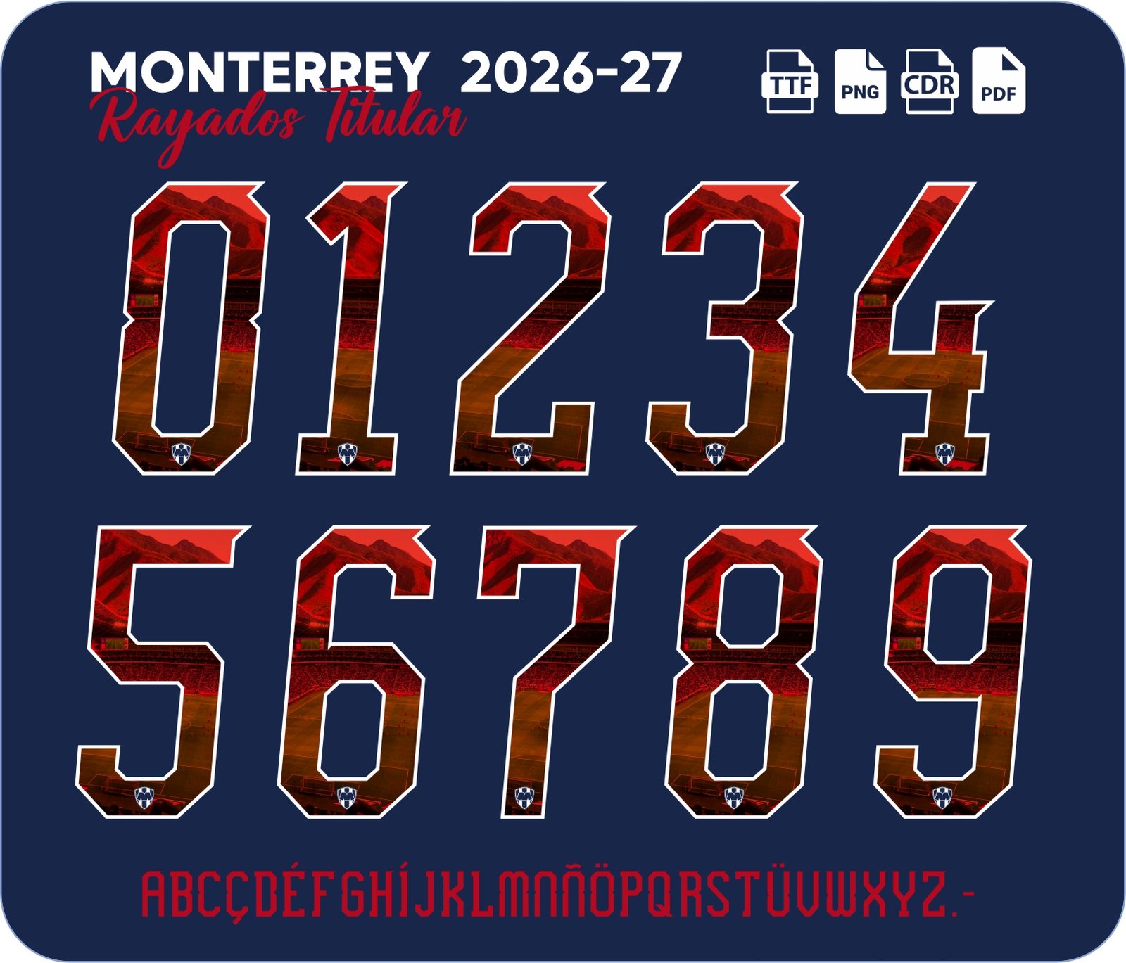 Fonte Rayados Monterrey Titular 2026-27